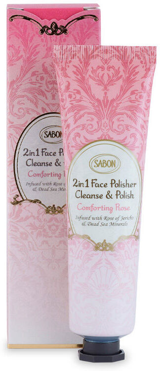Sabon Gommage Visage 2 en 1 rose réconfortante 60 ml