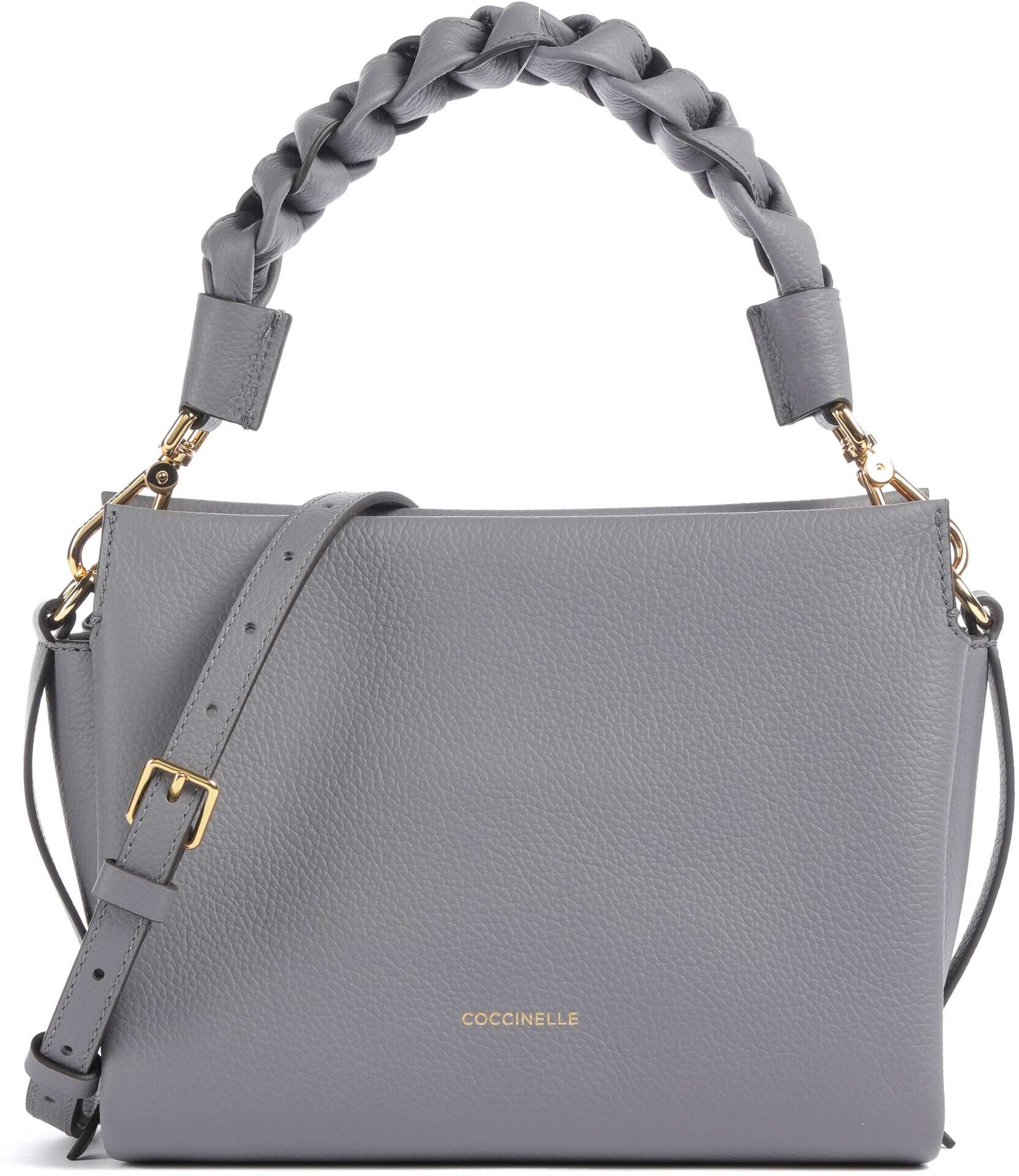 Coccinelle Boheme Grana Double Handtasche aus Leder, blau