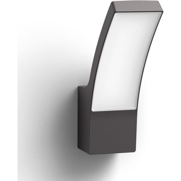 Philips Splay LED Wandlamp voor Buiten, Grijs, Aluminium, IP44