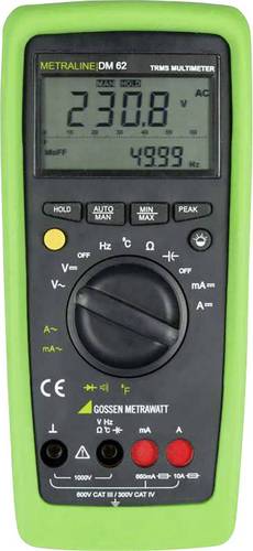 Gossen Metrawatt METRALINE DM 62 Hand-Multimeter digital CAT III 600 V, CAT IV 300V Anzeige (Counts): 6600