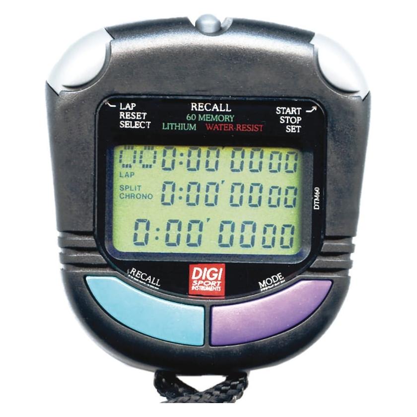 Digi Sport DIGI PC-91 Stoppuhr, Schwarz, mit Nachtlicht (1216)