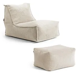 SITZSACK Cord Doze mit Hocker