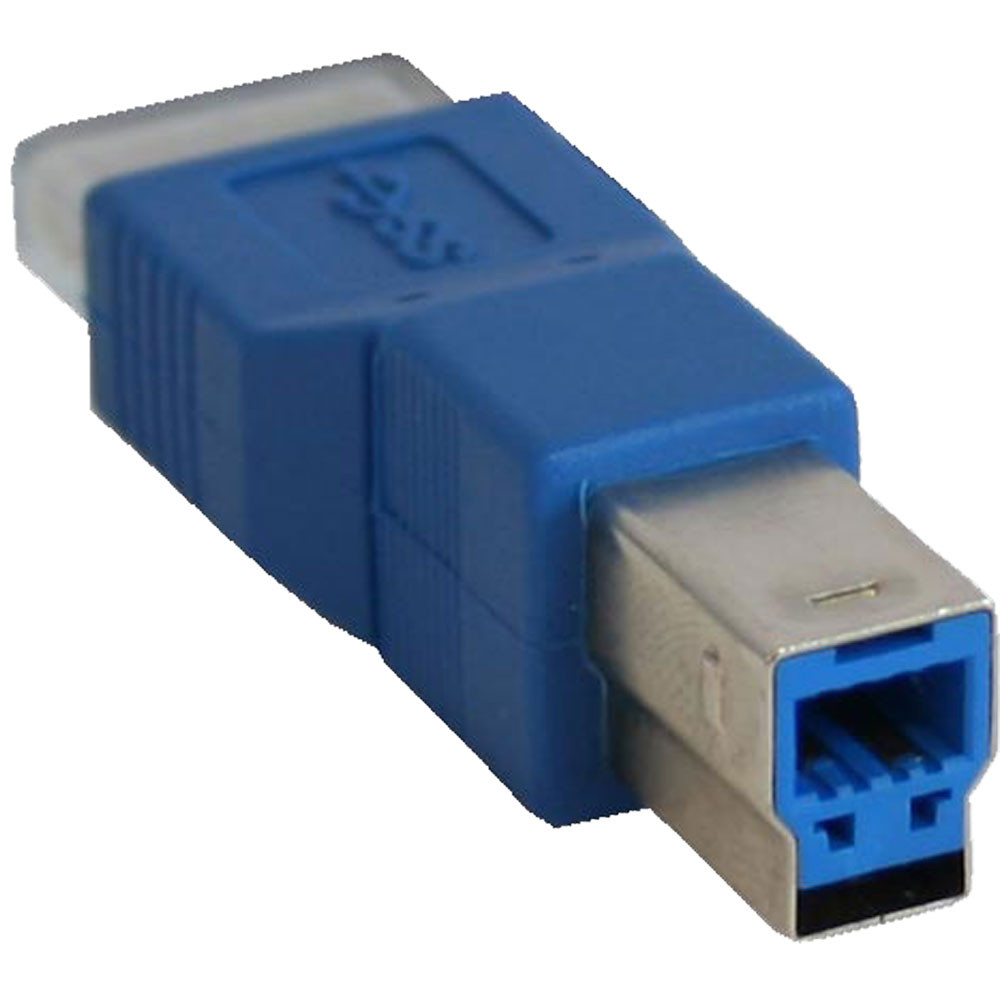 InLine USB 3.0 adapter, USB 3.0 Type B naar USB 3.0 Micro B, mannelijk naar mannelijk, blauw