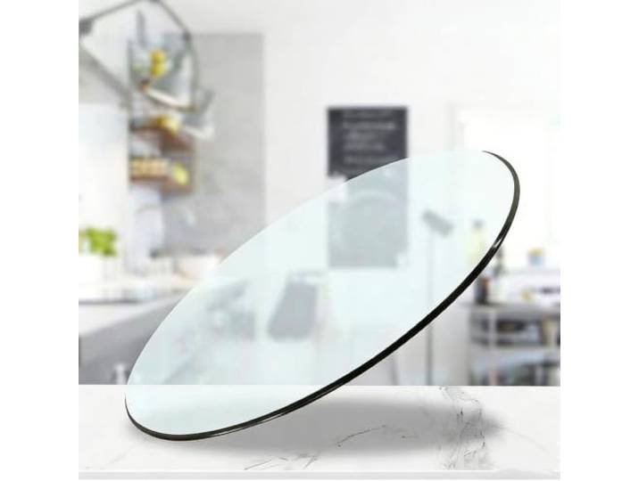 16IN23IN9IN,Dicke Tischplatte Aus Gehärtetem Glass,Klare Runde Sichere Abgeschrägte Kante,Abgeschrägte Polierte Kante,For Esszimmer,Restaurant Und Beistelltisch(75CM(29.5IN))