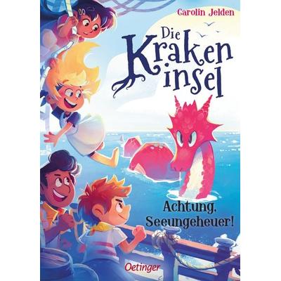 Die Krakeninsel 2. Achtung, Seeungeheuer!, Gebundene Ausgabe von Carolin Jelden, Verlag Friedrich Oetinger GmbH, 978-3-7512-0529-0