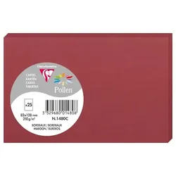 Pollen 250x Pollen, Karten 82x128 mm, 210g - Bordeaux 1480C