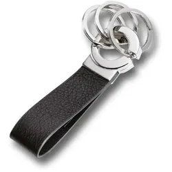 TROIKA KR8-02/LE Schlüsselring/Etui Schlüsselanhänger Schwarz, Silber