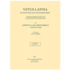 Vetus Latina - Epistula ad Corinthios I, Fachbücher von Anna Persig