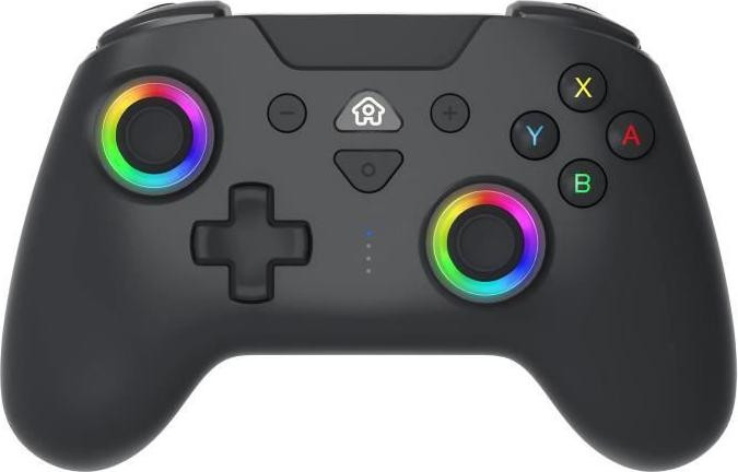 Subsonic Draadloze Controller voor Switch en Switch 2, met Programmeerbare LED's, Vibratiefunctie en Gyroscoop, Zwart