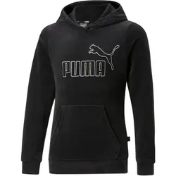 PUMA Kinder Kapuzensweat ESS Velour Hoodie G, Größe 104 in Schwarz Schwarz