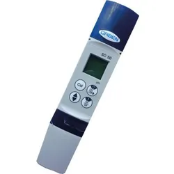 pH-Meter temperaturkompensiert, pH-Wert 0-14, Temperatur 0-60 °C