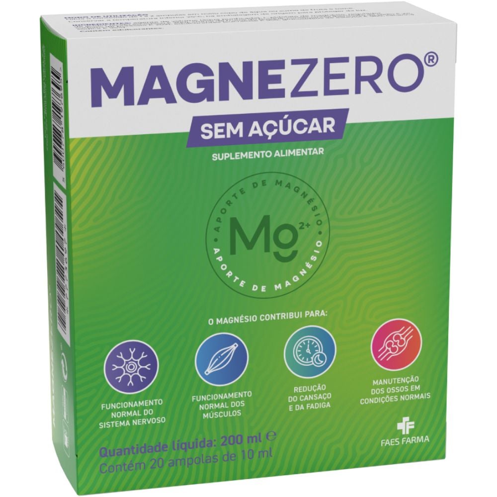 Laboratórios Vitória Magnezero Food Supplement 20x10mL no outside box