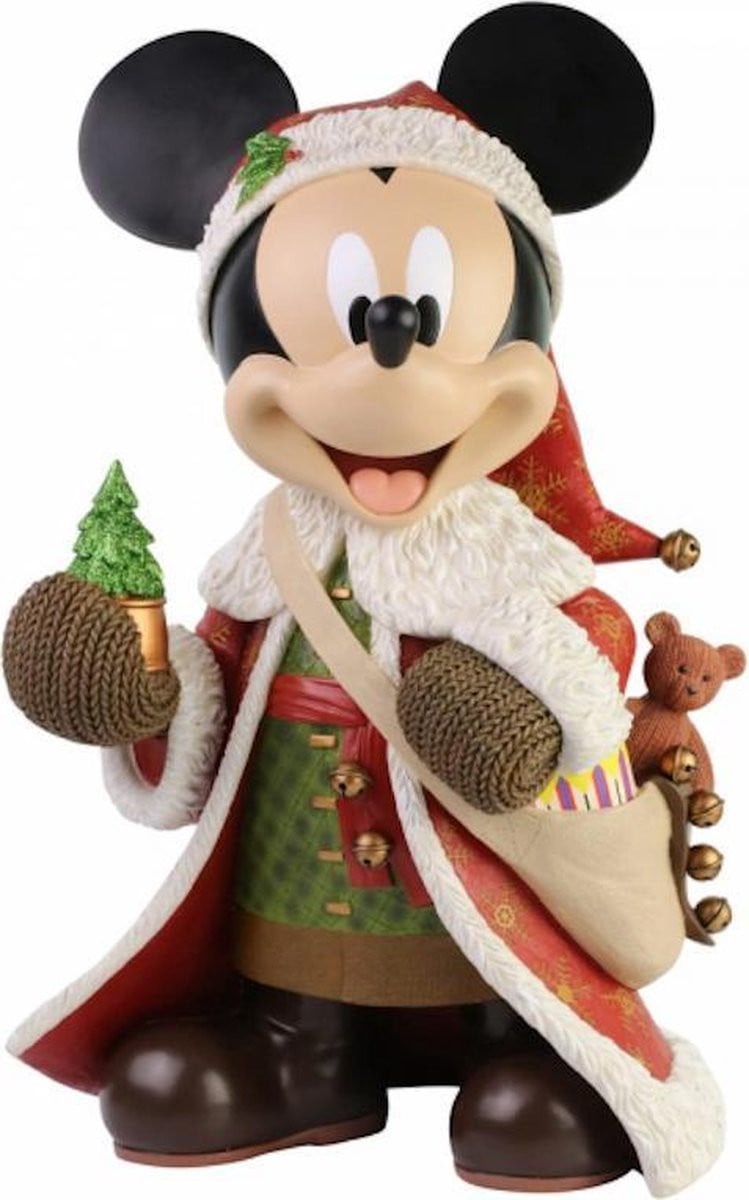 Disney Showcase Kerst Santa Mickey Mouse beeldje, 46 cm