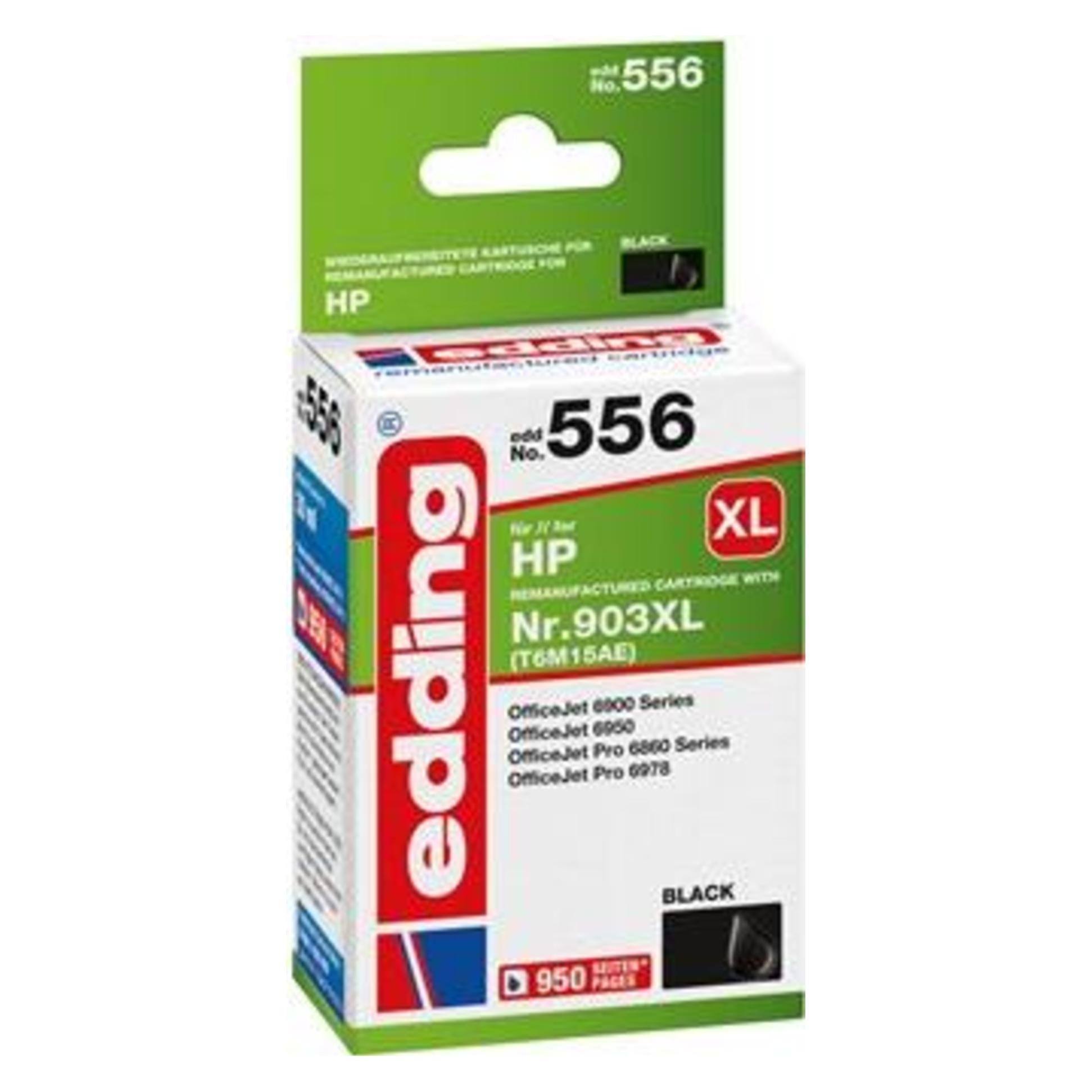 Edding Tintenpatrone 18-556 wie HP No. 903XL T6M15AE black - Tintenpatrone (BK) (18-556)
