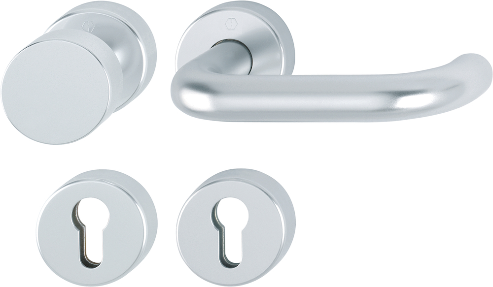 HOPPE FH-Wechselgarnitur mit Rosetten Paris FS-58/42H/42HS/138, Aluminium 10726711