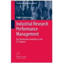 Industrial Research Performance Management, Fachbücher von Tatjana Samsonowa