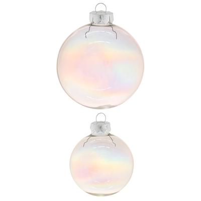 Weihnachtsbaumkugel MAGIC BY INGE "Straight & Cool", transparent, Glas, Weihnachtsbaumkugeln, Weihnachtsbaumkugeln, aus Glas, Ø 6 cm und 8 cm