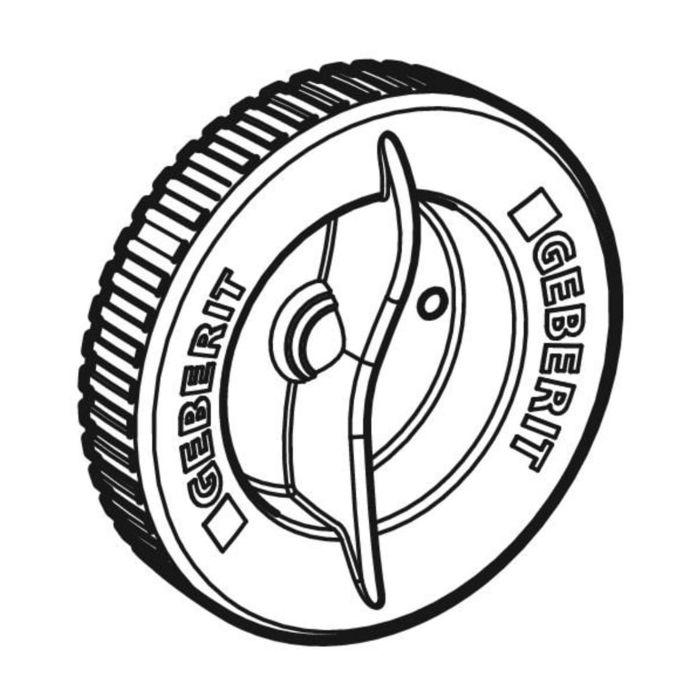 Geberit Deckel Silent-PP 241781001 DN 50, zu Silent PP Reinigungsöffnung