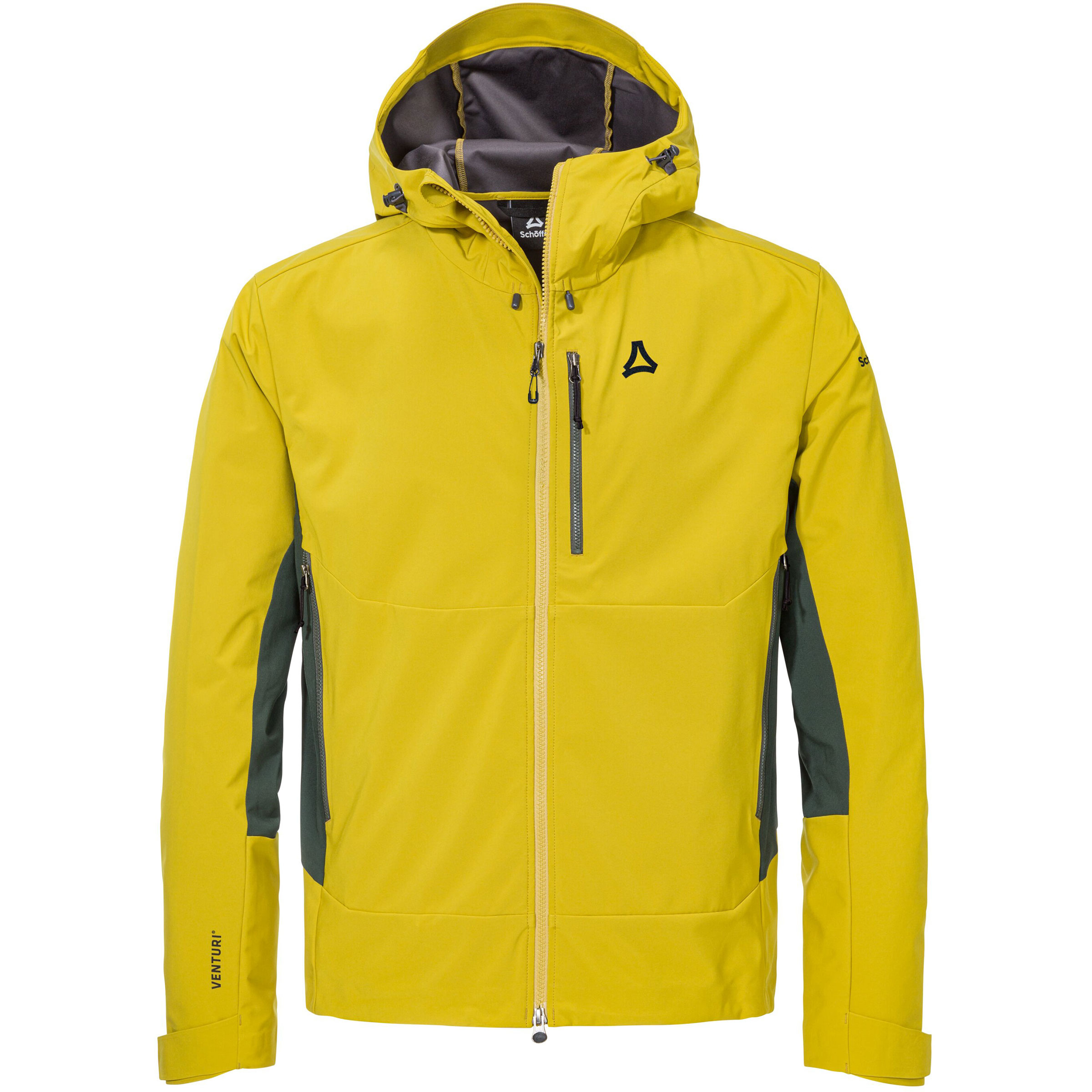 Schöffel Style Milagle Softshell Herren Softshelljacke gelb Größe L Skitour Isolierend Wasserabweisend