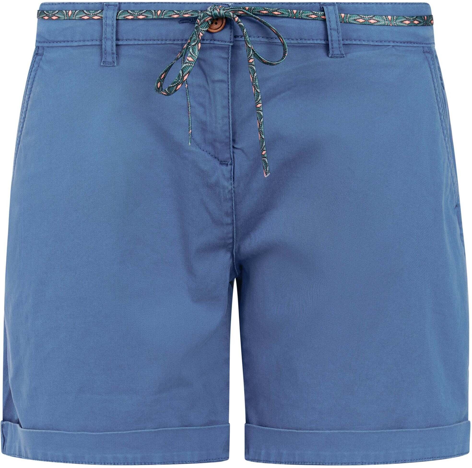 Shorts PROTEST "Shorts PRTTulip", Damen, Gr. L, EURO, blau (gladio blau), Obermaterial: 97% Baumwolle CO. 3% Elasthan EL., Hosen Shorts gladio blau L, EURO
