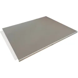 Giemme Spoleto - Teigbrett aus Edelstahl AISI 304, 40 x 56 cm, professioneller Arbeitstisch zum Kneten von Pizza, Brot und Pasta