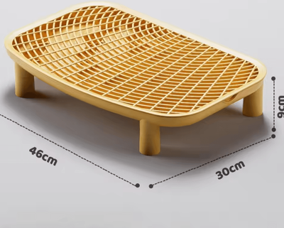 Inspire Curations CleanStep Anti Tracking Cat Litter Ramp yellow