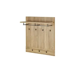 Garderobenpaneel  Coimbra , holzfarben , Holzwerkstoff , Maße (cm): B: 93,6 H: 101 T: 32.5
