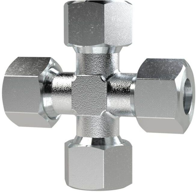 Riegler Raccord croisé, tube Ø28mm, acier galvanisé (KV28LST)