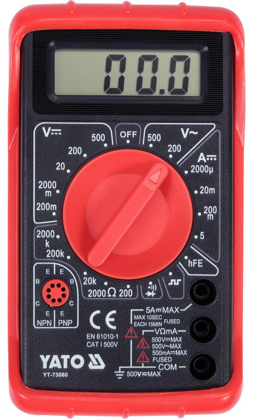 YATO Universele digitale multimeter, 500 V / 5 A