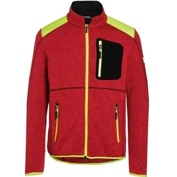 Forstschutz Strickjacke light "FOREST" rot/gelb - L - Rot