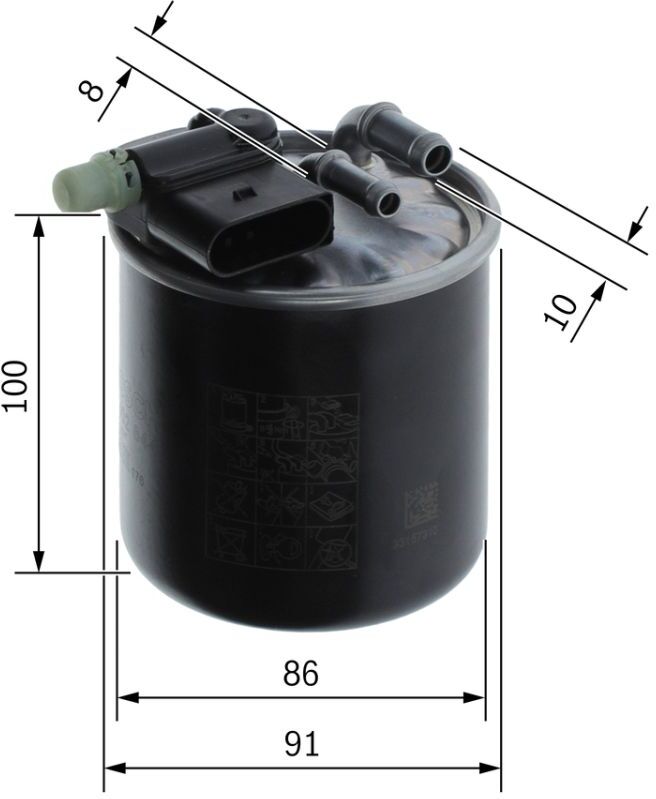 Kraftstofffilter BOSCH F 026 402 844