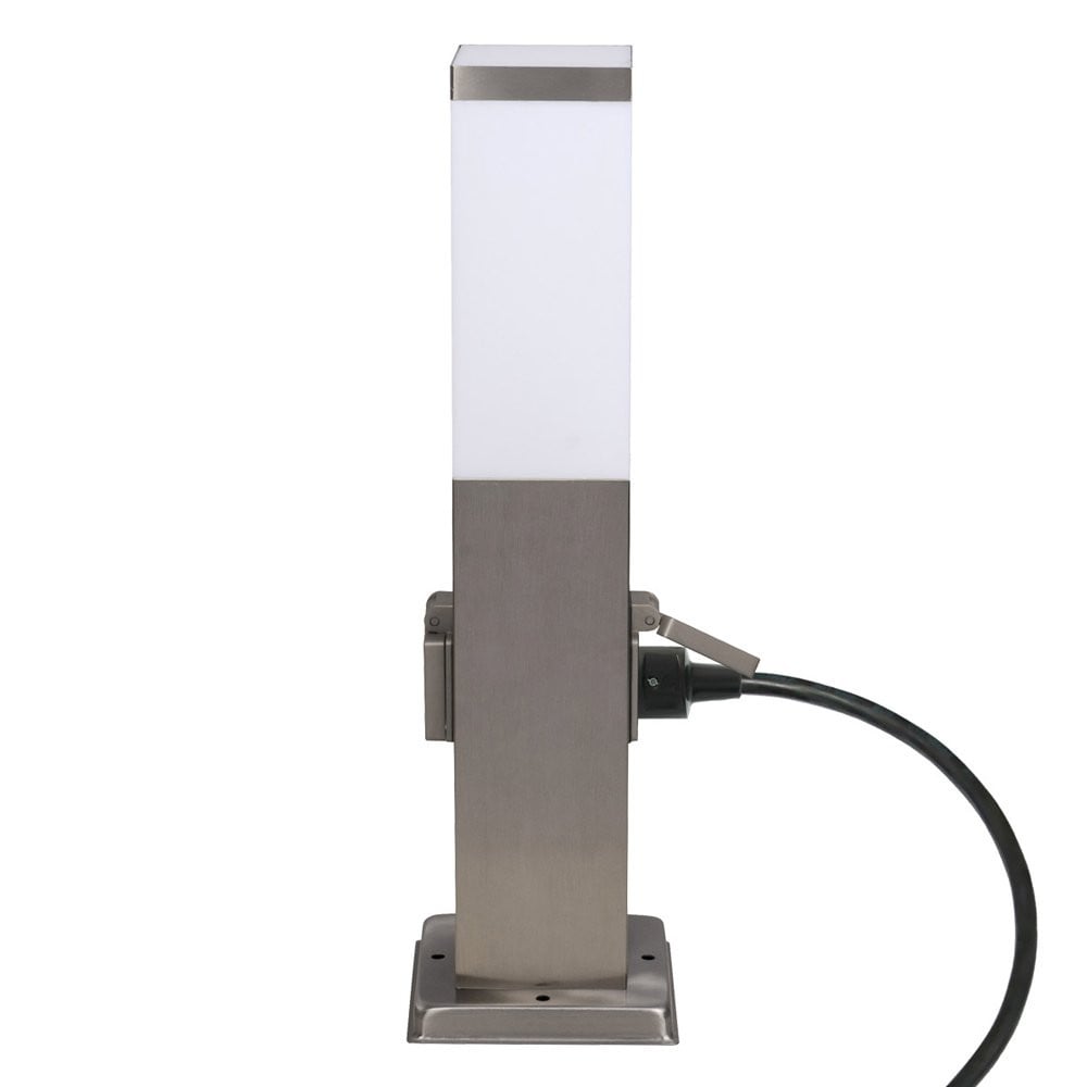 KS Verlichting Fiss Pluglight Tuin contactdoos met lamp - Wit