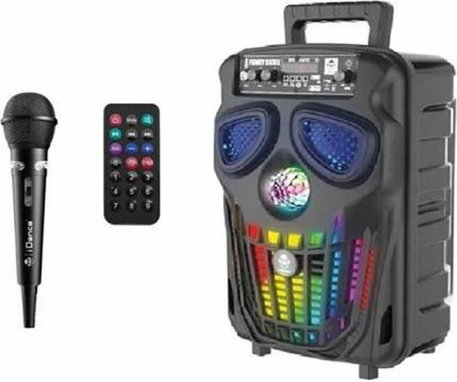 iDance Funky Skull FS400 Bluetooth Speaker, 80 W, Zwart