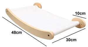 Inspired Finds Wall Mounted Cat Climbing Shelves & Hammock Set For Indoor Cats   Wooden Cat Wall Steps & Jumping Platform hanging Shelf