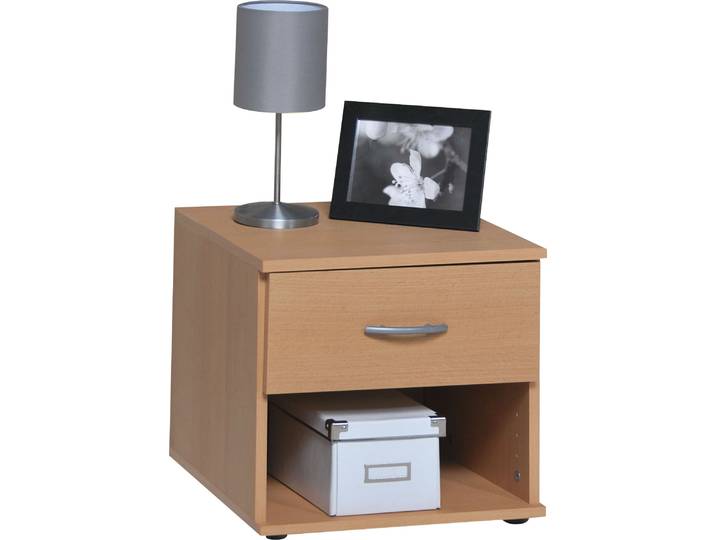 Container VOGL MÖBELFABRIK Barrie, Bürocontainer, Nachtschrank, mit Schubladen & Füssen , braun (buchefarben), B:40cm H:36cm T:40cm, Holzwerkstoff, Schränke, Container, verschiedene Ausführungen, Höhe 37 cm, Made in Germany