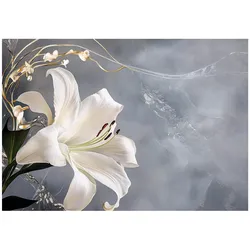 FOTOTAPETE Blumen Blätter Wohnzimmer Vlies Tapete 200x140