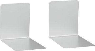 Buchstützen MAUL 2 St., magnetisch, silber