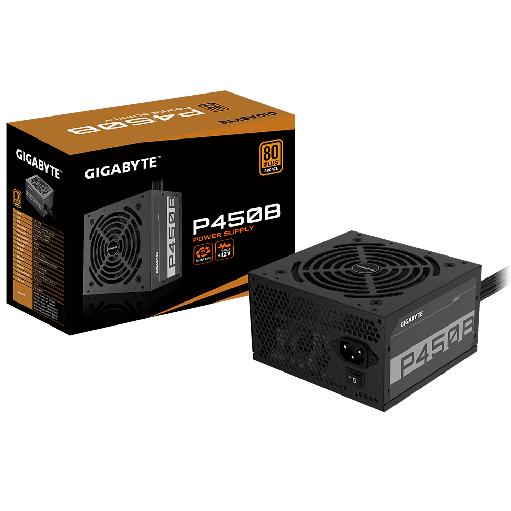 Gigabyte P450B 450W ATX Netzteil, 80+ Bronze, 120 mm Lüfter GP-P450B