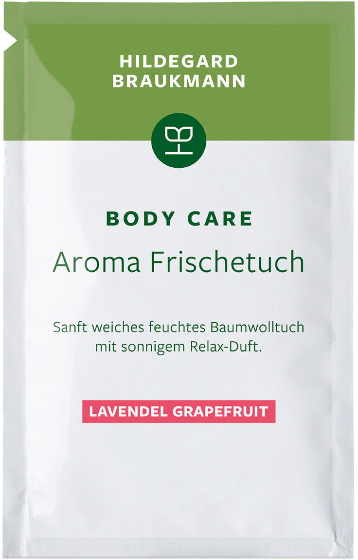 10 Stück Hildegard Braukmann BODY CARE Aroma Frischetücher Lavendel Grapefruit