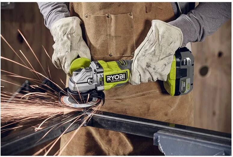 Ryobi RAG18BL-0 SMERIGLIATRICE ANG. BRUSH. 18V SOLO C/M