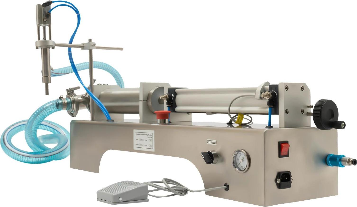 Automatische pneumatische Abfüllmaschine, selbstansaugend, 100-1000 ml, Edelstahl 304, für Honig, Cremes, Kosmetik und Pasten