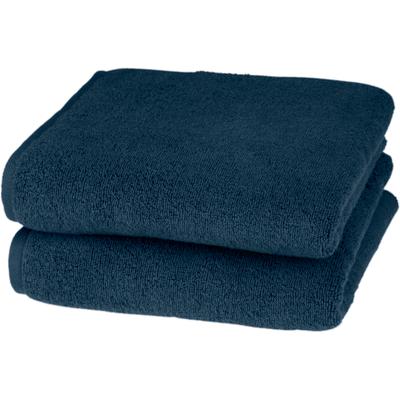 Handtücher ROSS "Sensual 9000", blau (nachtblau), B:50cm L:100cm, Frottier, Obermaterial: 100% Baumwolle, Handtücher, mit Aloe-Vera-Öl veredelt