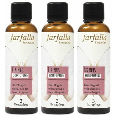 Farfalla Bio-Pflegeöl Rizinus regenerierend 75 ml x3 3x75 Öl