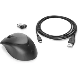 HP Wireless Premium-Maus (Kabellos), Maus, Schwarz