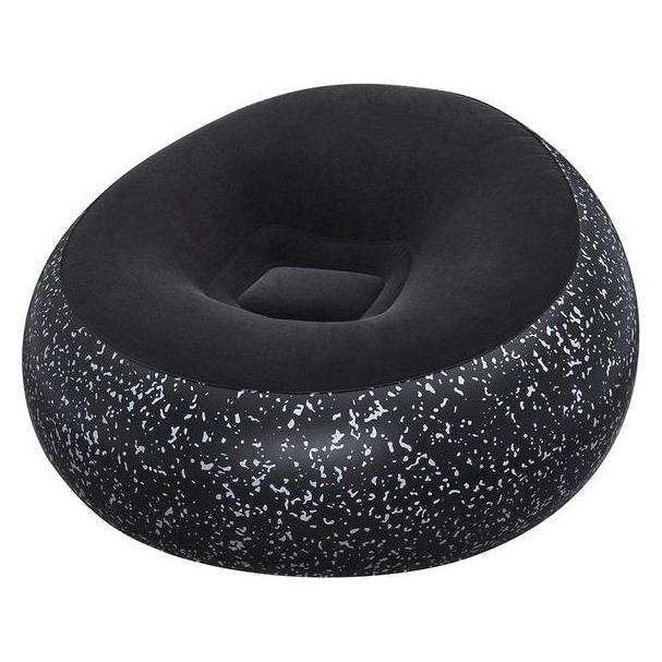 Bestway Aufblasbarer Sessel Inflate Schwarz, 112 x 112 cm (75153)