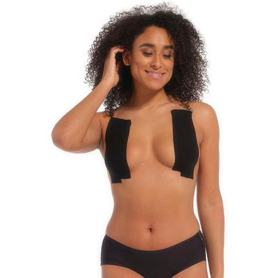 Klebe-BH MAGIC BODYFASHION "Boob Tape", Damen, Gr. N-Gr, schwarz, Obermaterial: 95% Baumwolle, 5% Elasthan, unifarben, körpernah, BHs Klebe-BH, trägerlos, rückenfrei, tief ausgeschnitten und viele weitere Optionen