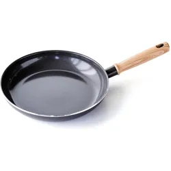 Greenchef Vintage koekenpan 26cm - zwart - inductie - PFAS-vrij, Pfanne + Kochtopf, Schwarz, Grau