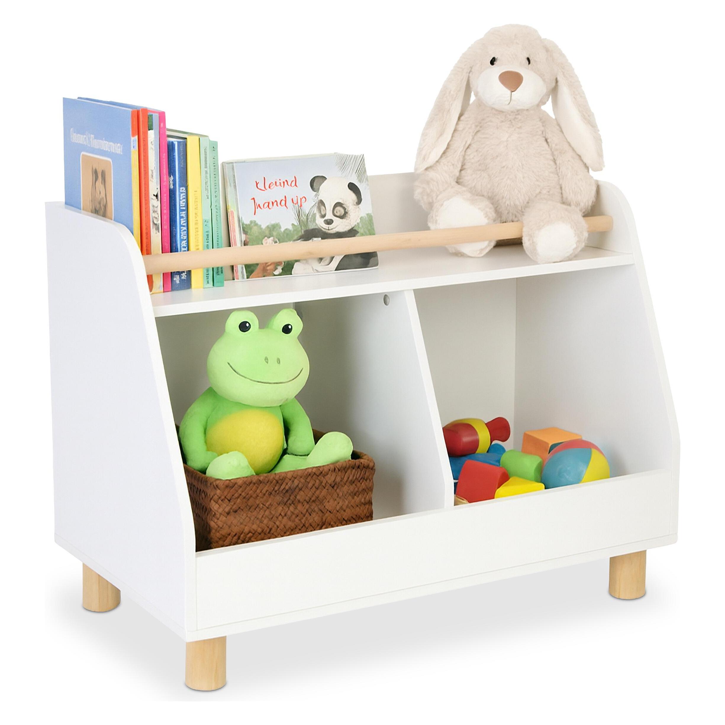 Relaxdays Kinderregal niedrig für Spielzeug (72 x 38 x 52 cm) (4052025513535)