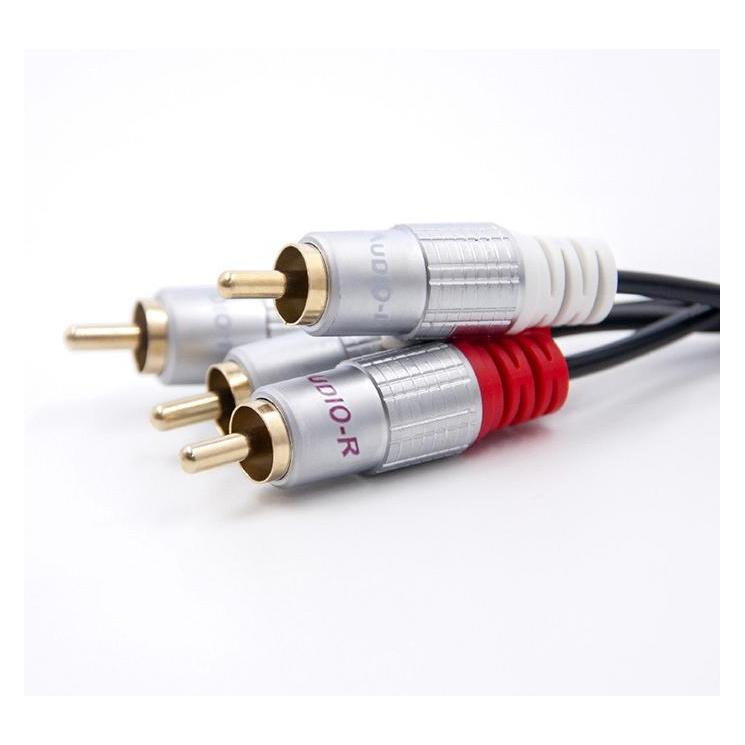 Qoltec 52336 audio cable 2 x RCA Black (1 m, Cinch Kabel) (52336)
