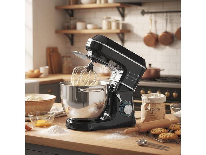 HOMCOM Robot Pâtissier 1400W 7L 6 Vitesses Noir
